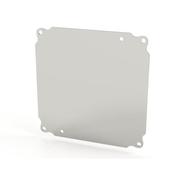 7 in H, 0.08 in D, 7 in W, Aluminum